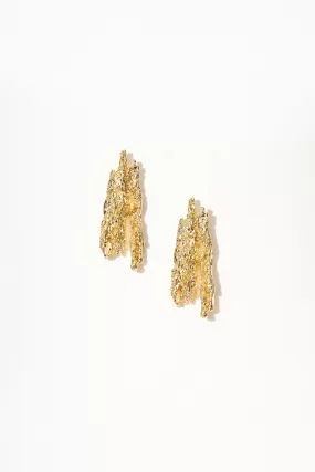 14K Lava Gold Earrings