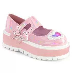 2 Inch Platform SLACKER-25 Baby Pink Holo