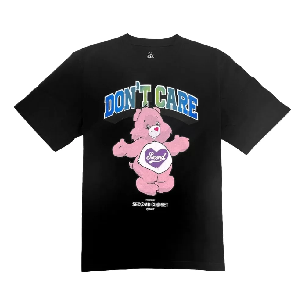 2ND CLOSET DON'T CARE BEAR T-SHIRT-PINK