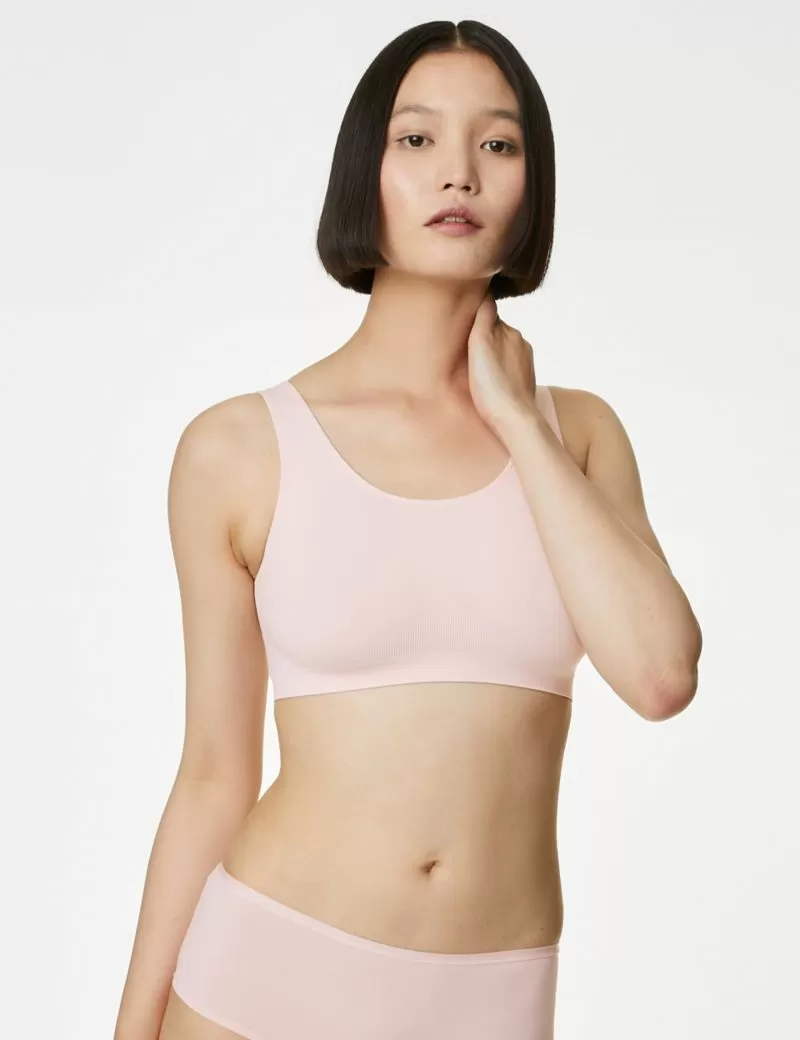 3pk Seamless Non Wired Crop Tops