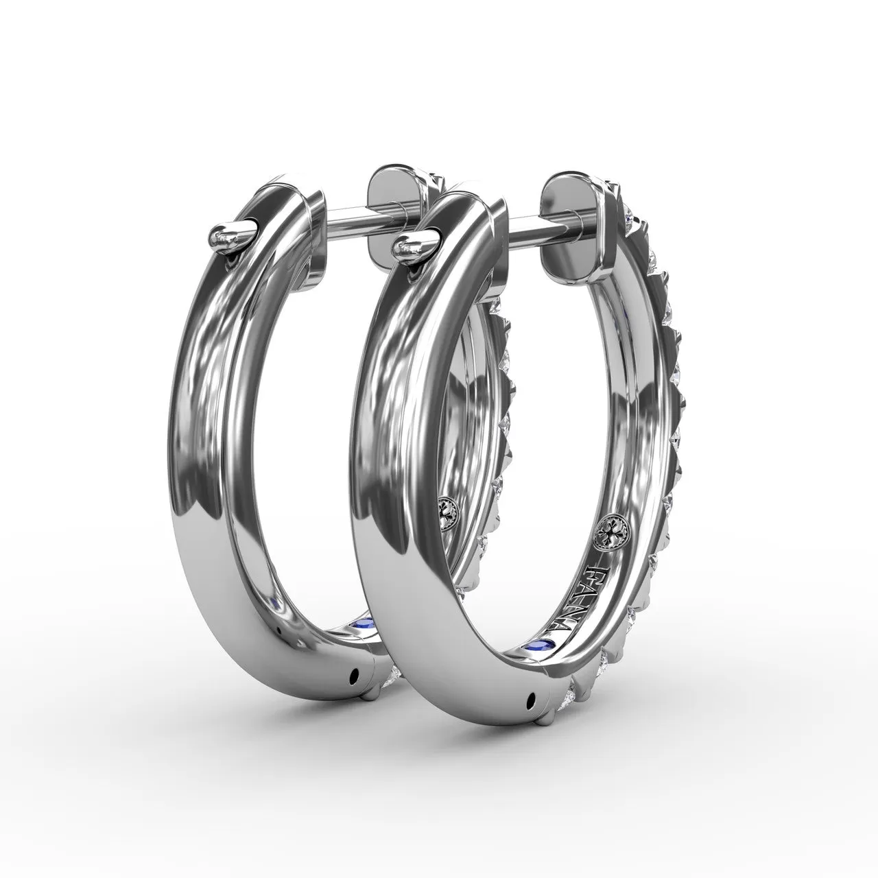 .6ct Diamond Hoop Earrings