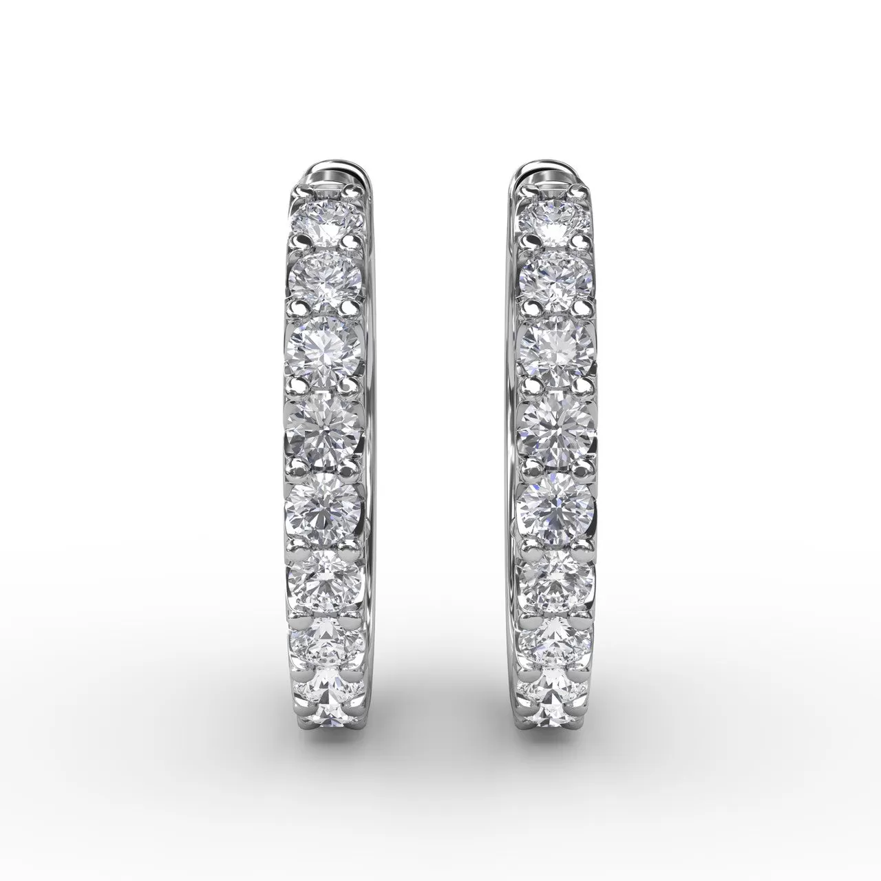 .6ct Diamond Hoop Earrings