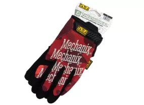 A Bathing Ape Color Camo Mechanix Wear Gloves in Red xld