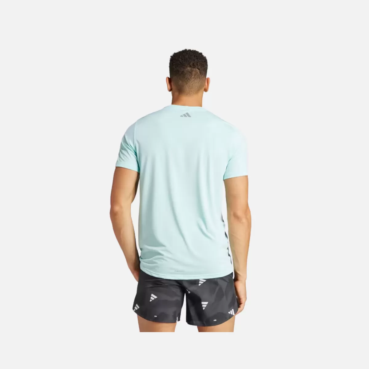 Adidas Brand Love Men's Running T-shirt -Semi Flash Aqua