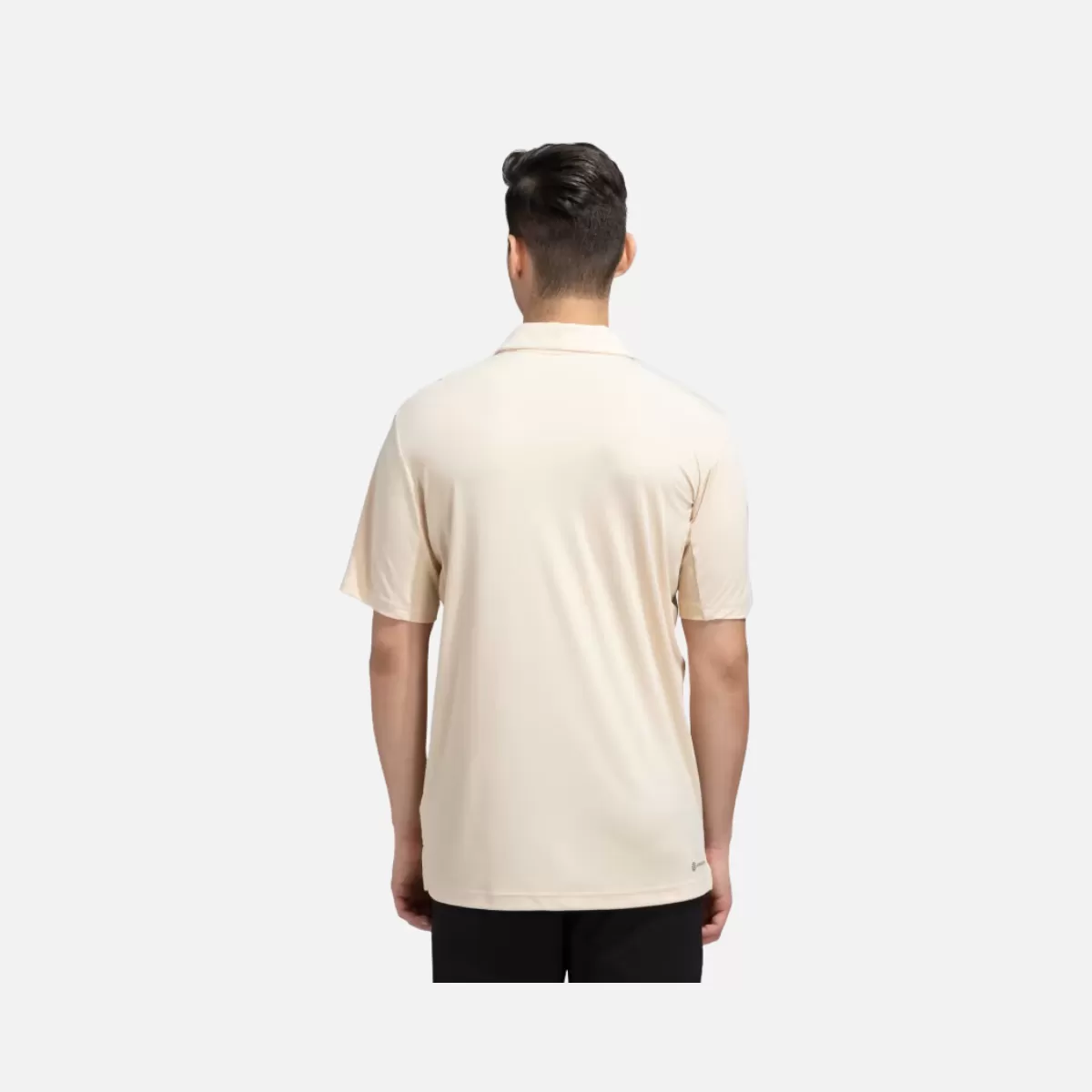 Adidas Club 3 Stripes polo Men's Tennis T-shirt -Sand Strata