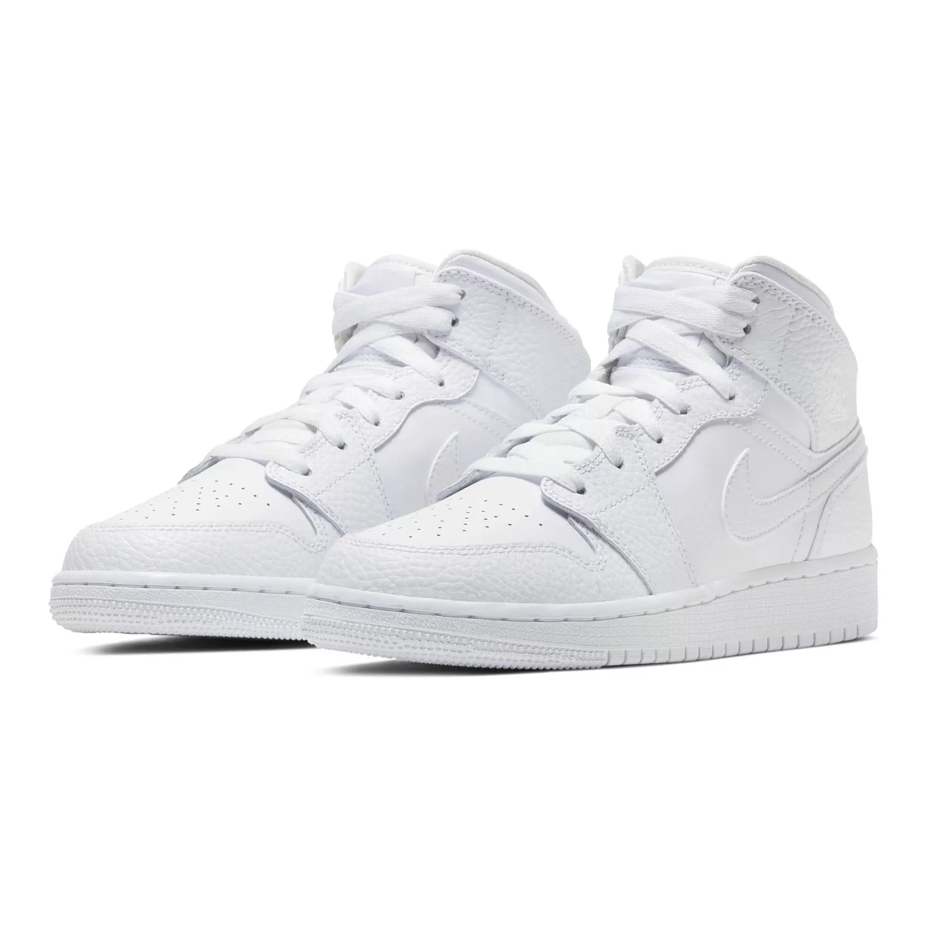 Air Jordan 1 Mid GS 'Triple White'