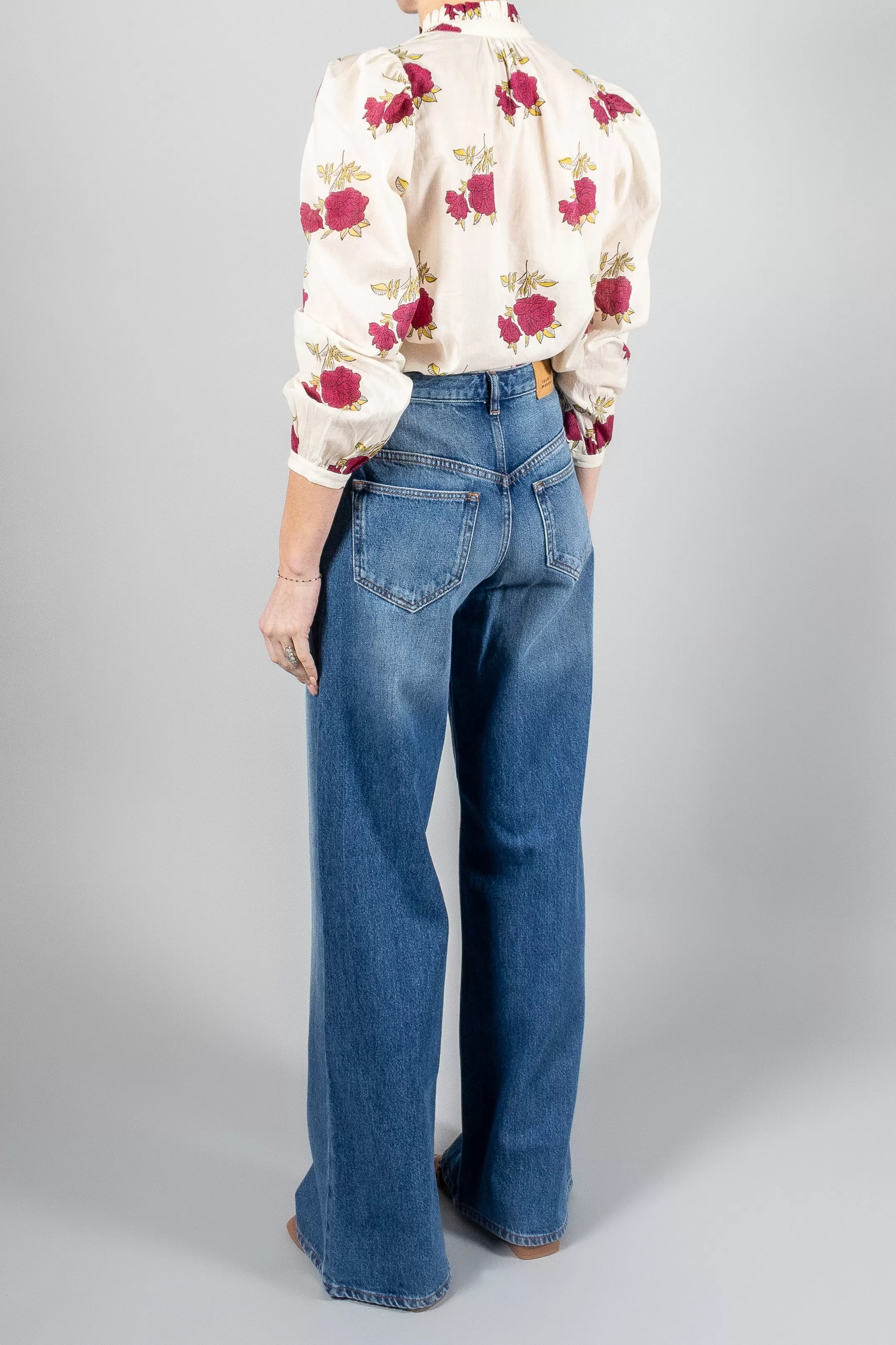 Alix Of Bohemia Annabel Cerise Rosette Shirt