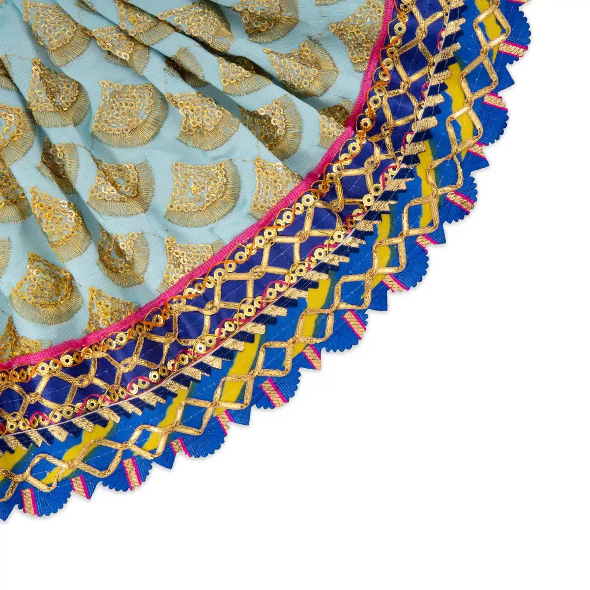 Amman Pavadai - 8 x 15 Inches | Mata Dress/ Devi Vastra/ Mata Poshak for Deity/ Assorted Colours