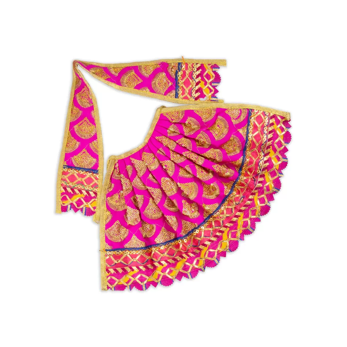 Amman Pavadai - 8 x 15 Inches | Mata Dress/ Devi Vastra/ Mata Poshak for Deity/ Assorted Colours