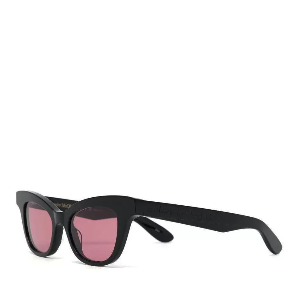 AMQ AM0381S Sunglasses, Black/Pink