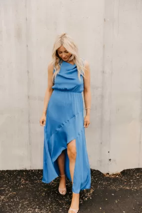 Angela Cowl Neck Drape Maxi Dress - Final Sale 40% off