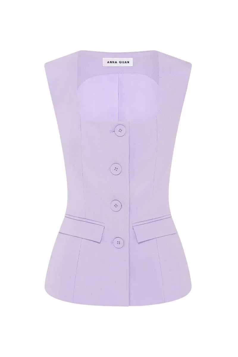 ANTONELLA TOP-LILAC