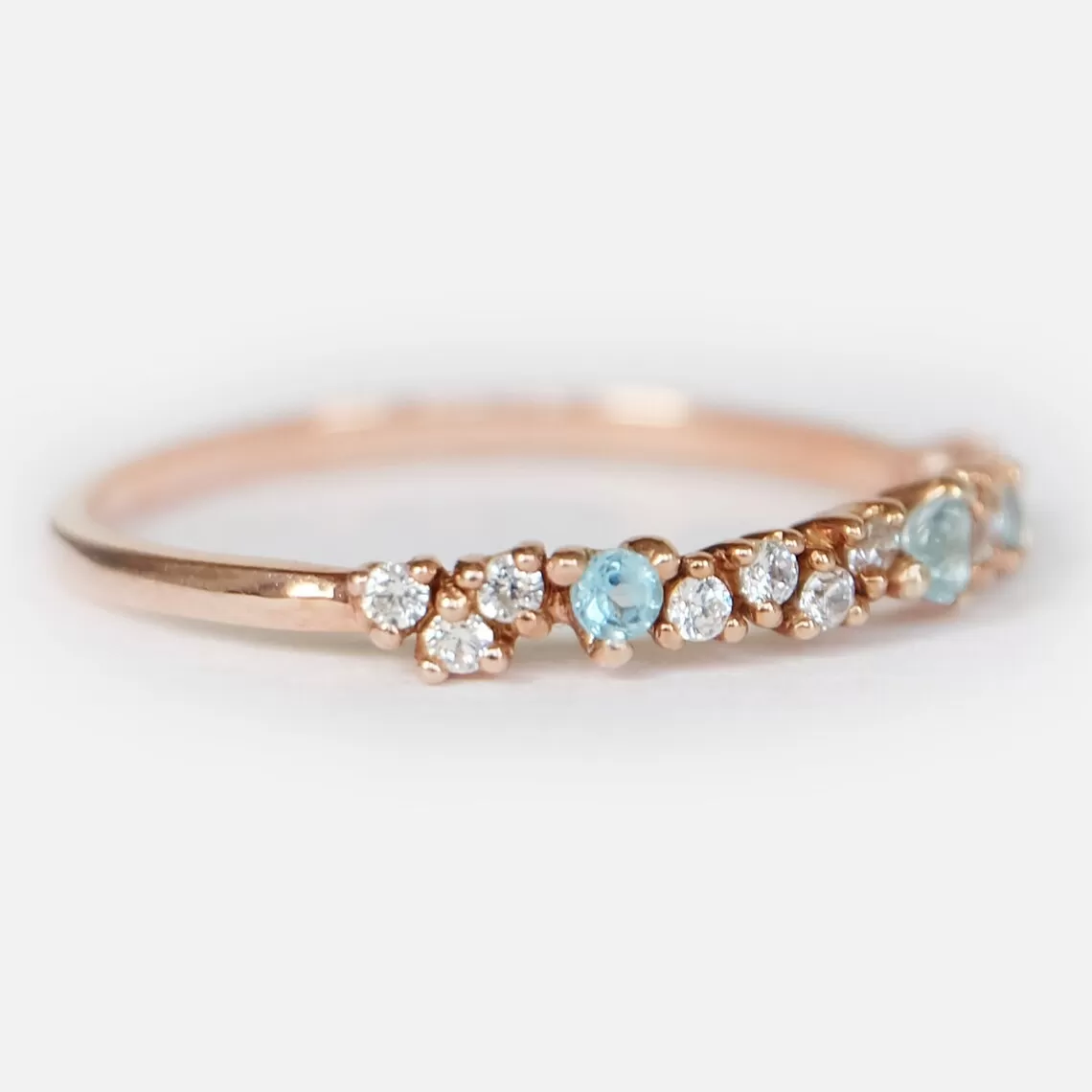 AQUAMARINE DIAMOND RING BOTUM