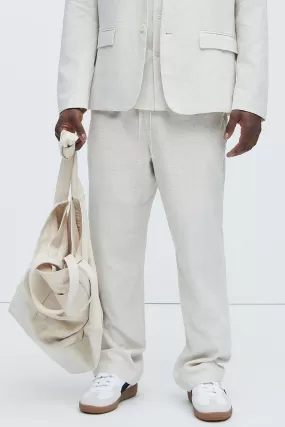 Bahamas Linen Pants - Oatmeal