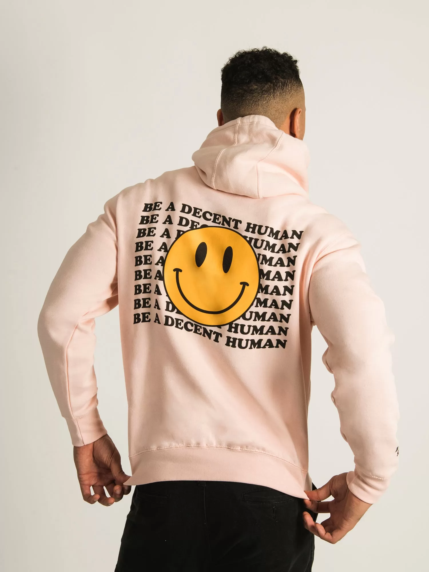 BARSTOOL SPORTS BE A DECENT HUMAN PULLOVER HOODIE