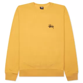 Basic Stussy Pigment Dyed Crew - Honey