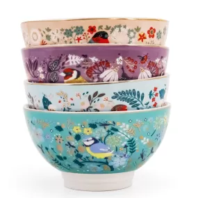 Birdy 4 Piece Cereal Bowl Set