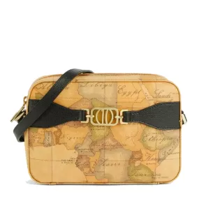 Borsa Donna a Tracolla 1A Classe Alviero Martini linea Geo Destiny stampa Geo Classic e Nero GZ04