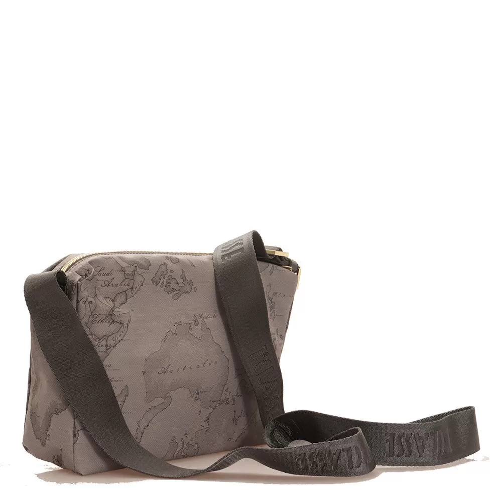 Borsa Donna a Tracolla 1A Classe Alviero Martini linea Soft Generation stampa Geo Dark Grigio GV79