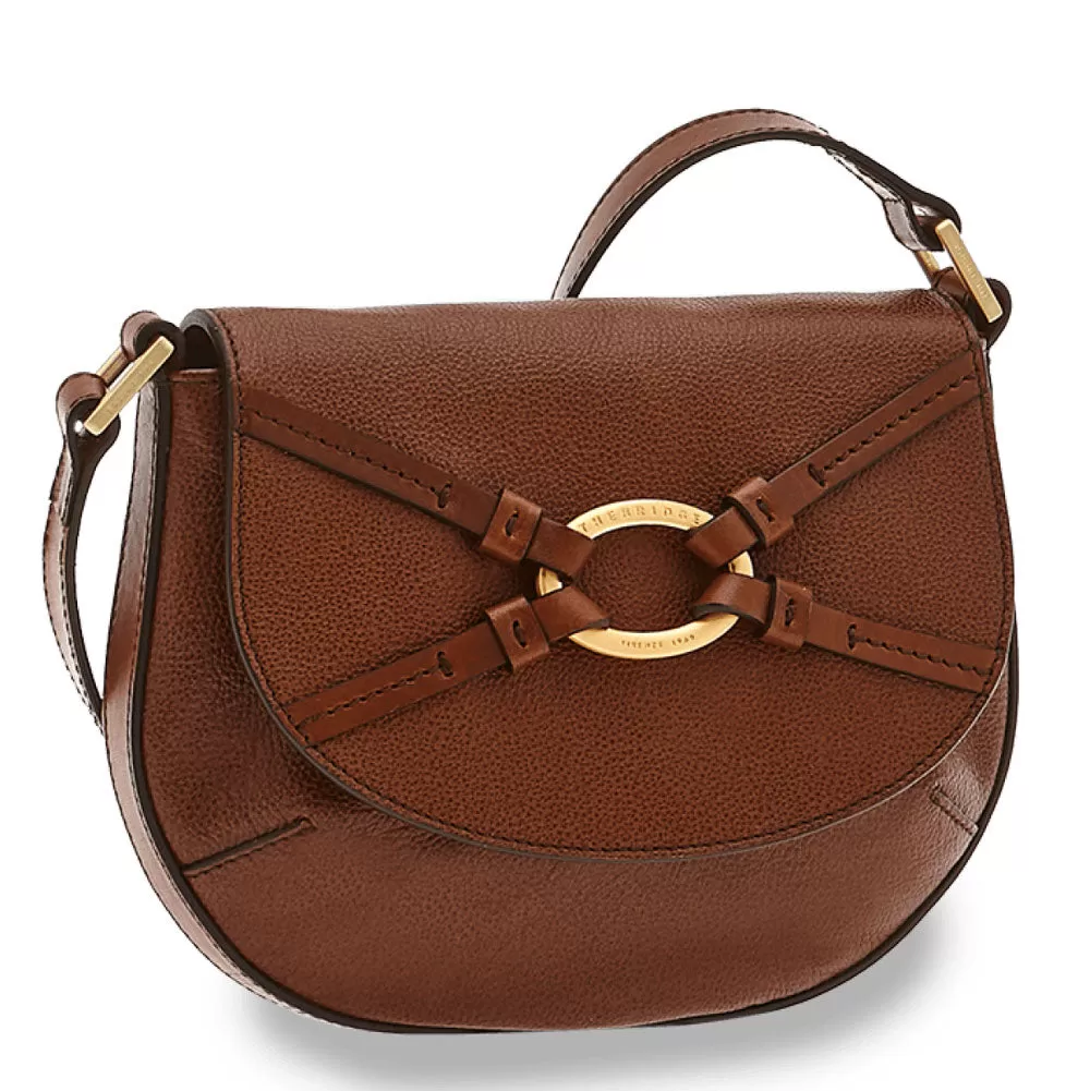 Borsa Donna a Tracolla Piccola THE BRIDGE in Pelle Marrone linea Amelia