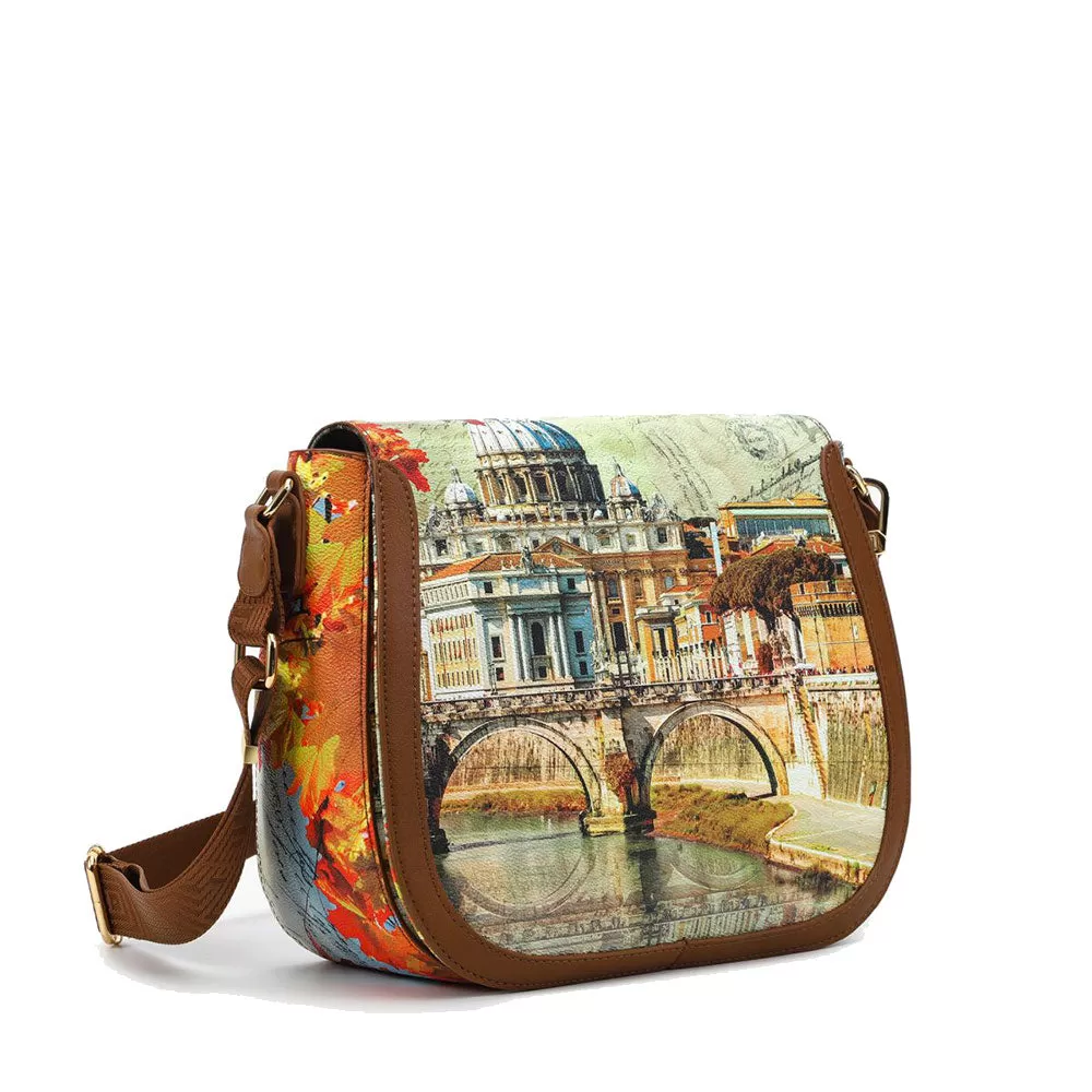 Borsa Donna a Tracolla Y NOT CLF-009 Winter Rome