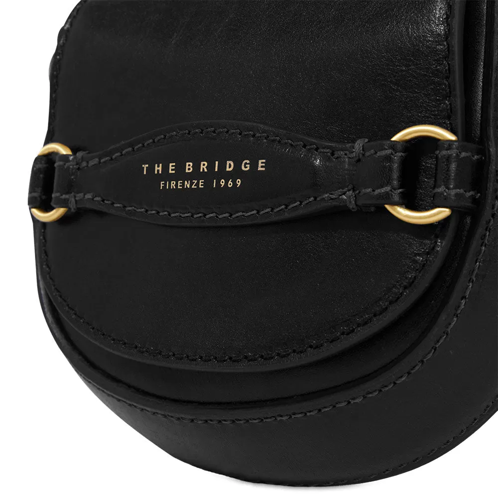 Borsa Donna Mini a Tracolla THE BRIDGE linea Bettina in Pelle Nera