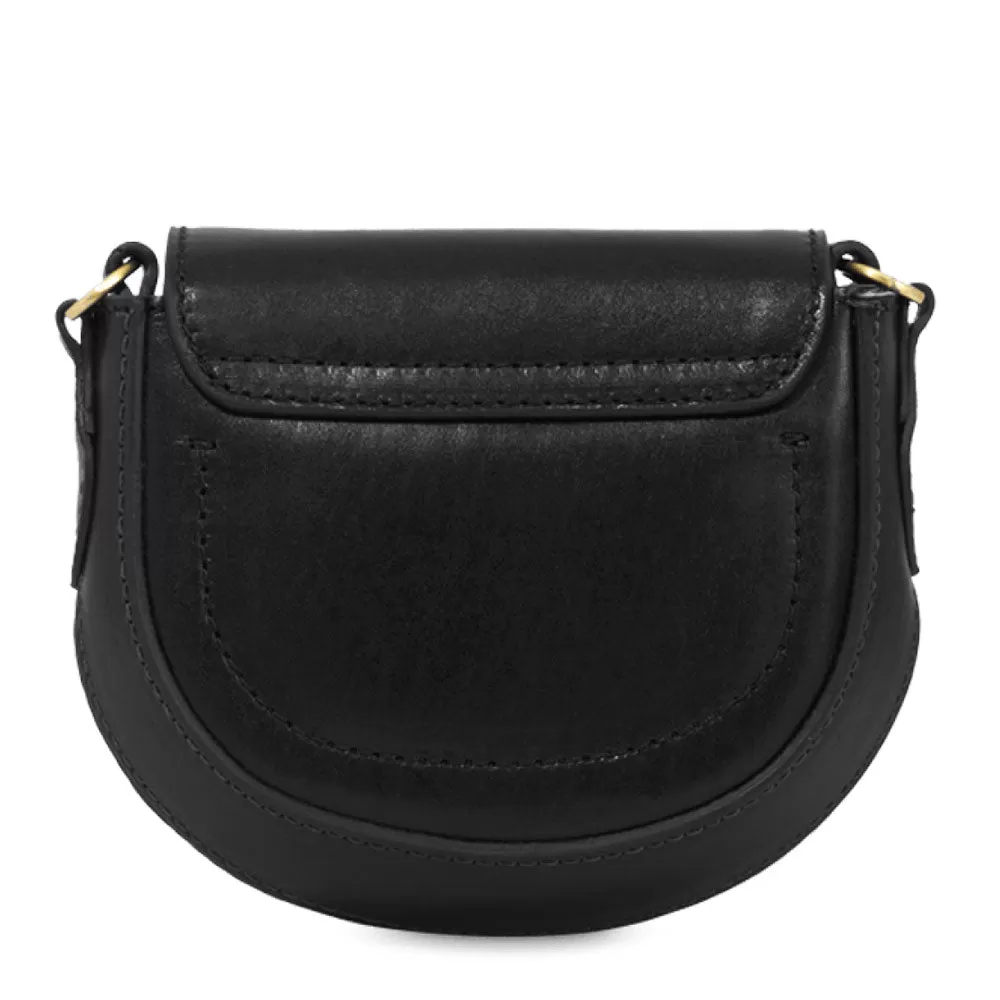 Borsa Donna Mini a Tracolla THE BRIDGE linea Bettina in Pelle Nera