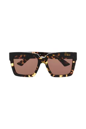 Bottega Veneta Oversized Rectangle Sunglasses - Havana