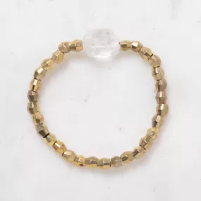 Brass with Crystal Bracelet