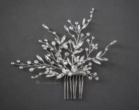 Bridal Hair Comb with Freshwater Pearls