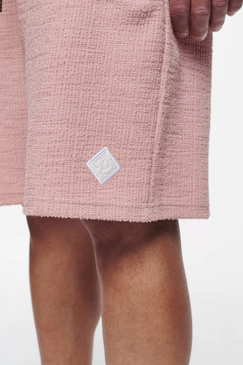 Briscoe Structured Knit Shorts Tuscan Rose