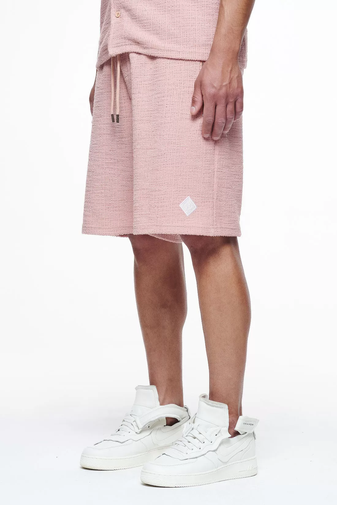 Briscoe Structured Knit Shorts Tuscan Rose