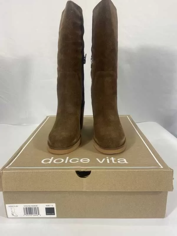 CADDIE PLUSH BOOTS COCOA SUEDE - re:vita