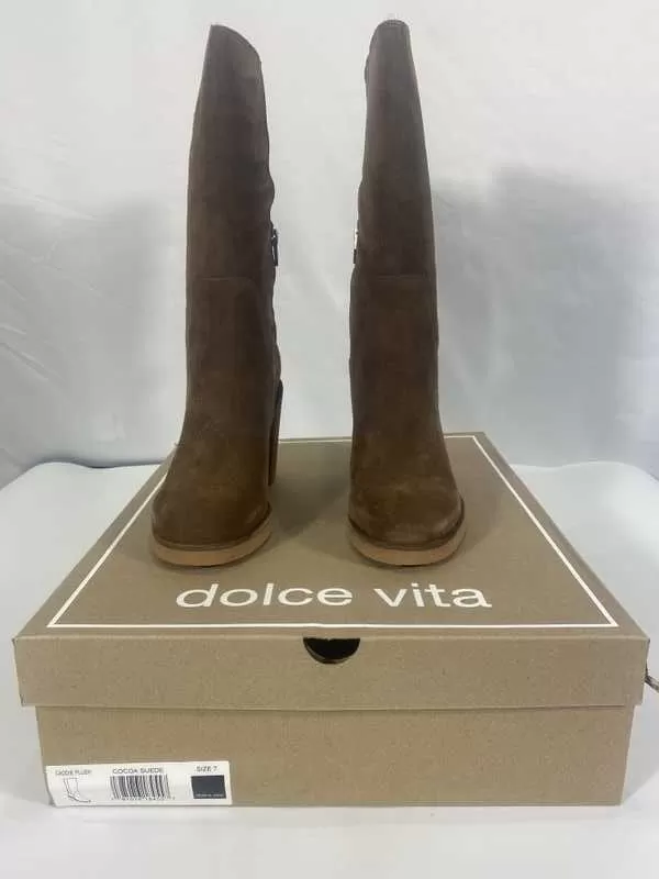 CADDIE PLUSH BOOTS COCOA SUEDE - re:vita