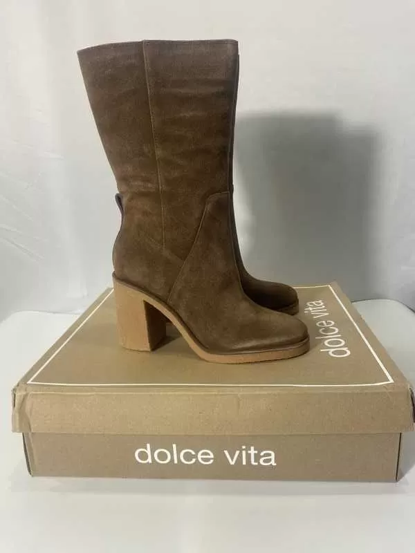 CADDIE PLUSH BOOTS COCOA SUEDE - re:vita