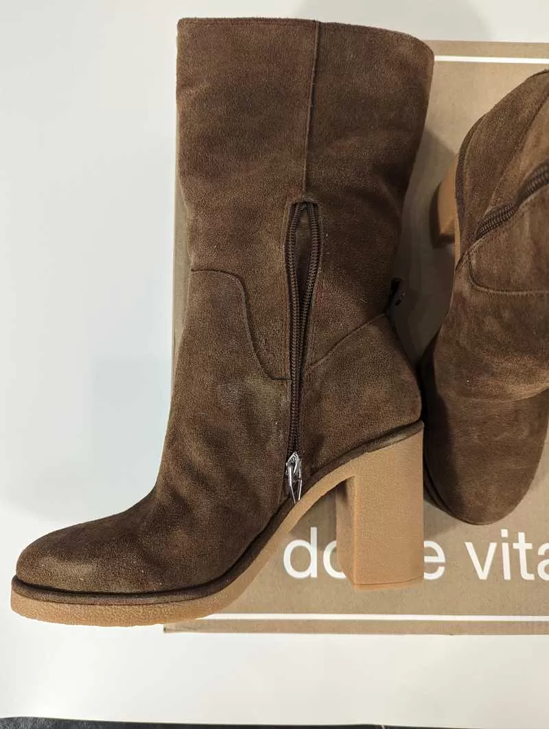 CADDIE PLUSH BOOTS COCOA SUEDE - re:vita