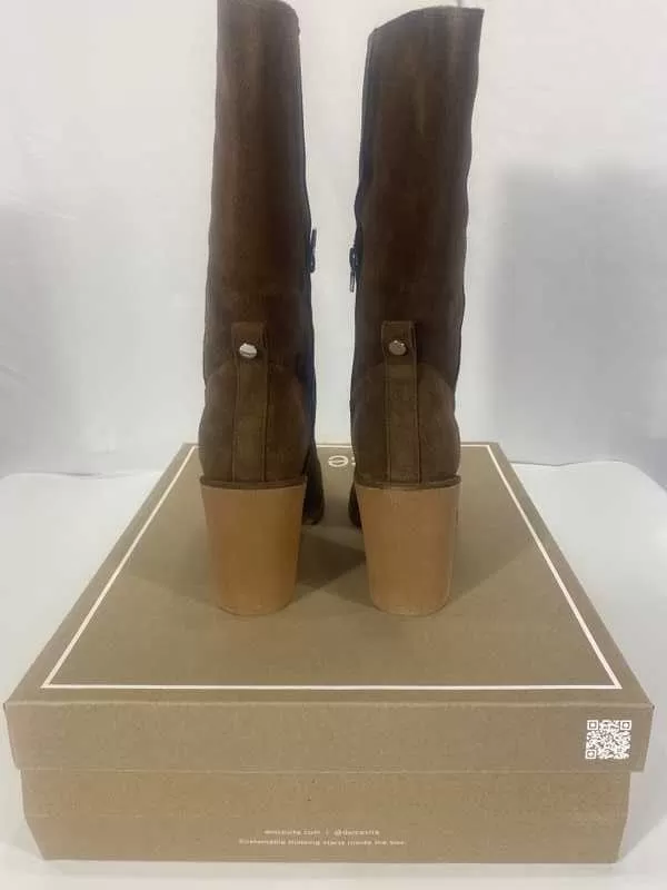 CADDIE PLUSH BOOTS COCOA SUEDE - re:vita