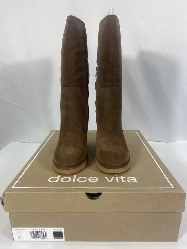 CADDIE PLUSH BOOTS COCOA SUEDE - re:vita