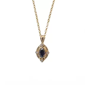 Cairo Moonlight Blue Sapphire Necklace