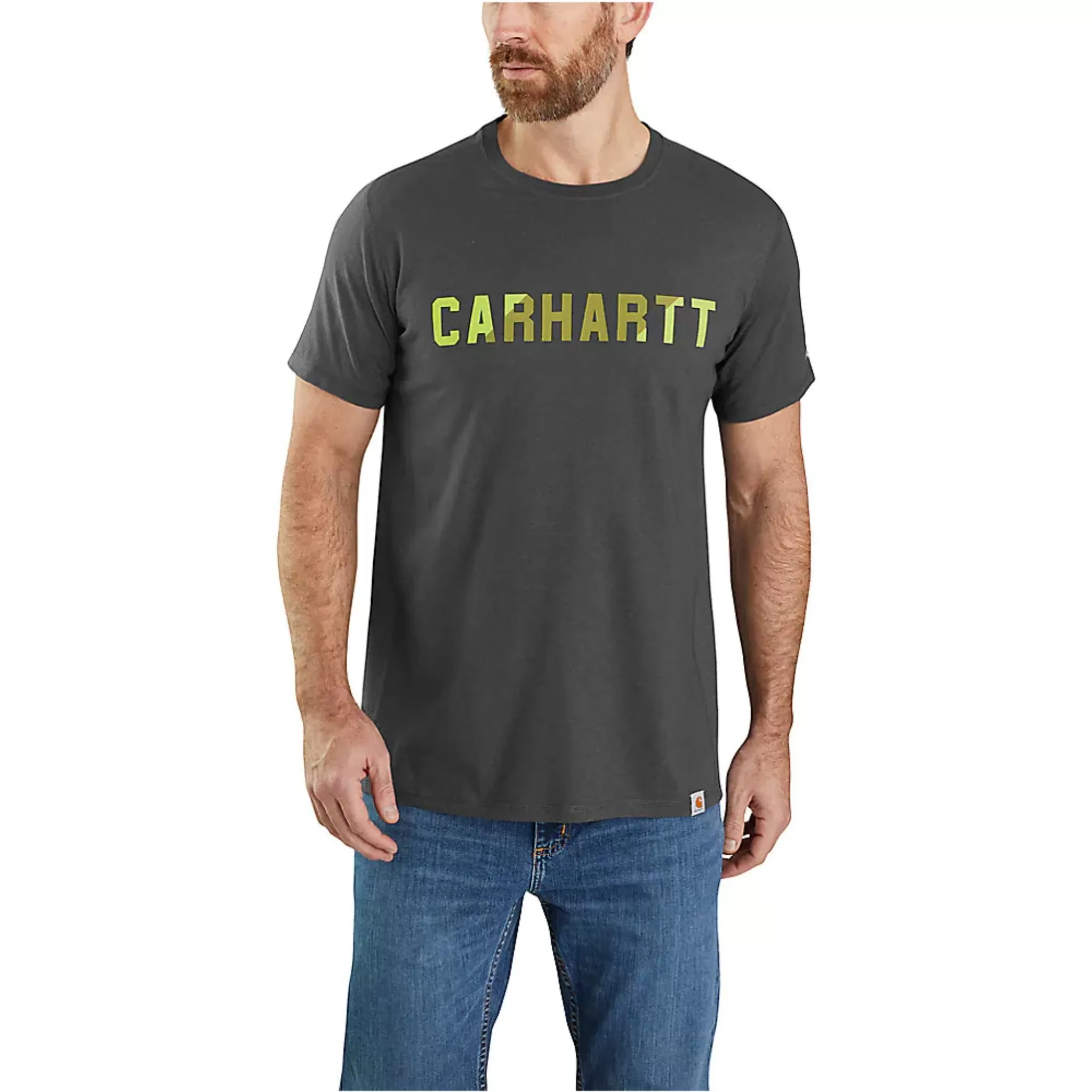 Carhartt Men's Force Relaxed Fit Midweight Short-Sleeve Graphic T-Shirt - Carbon Heather