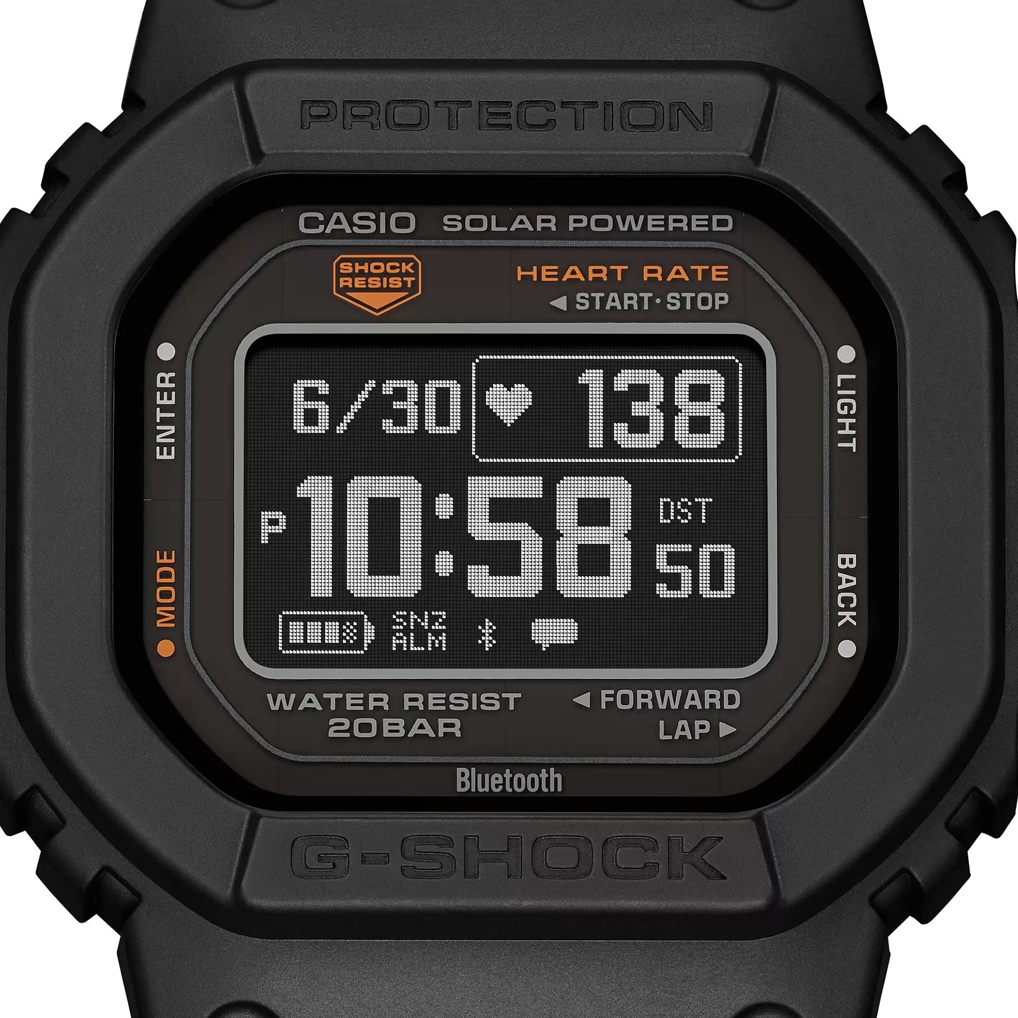 CASIO G-SHOCK DWH5600-1 Black Move Heart Rate Monitor Solar Activity Watch