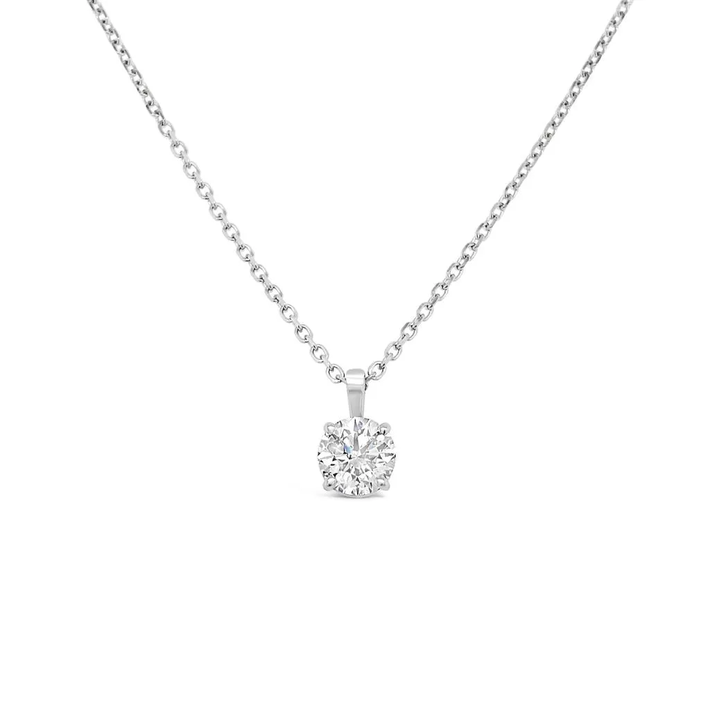 Clara by Martin Binder Round Diamond Solitaire Necklace (1.00 ct. tw.)