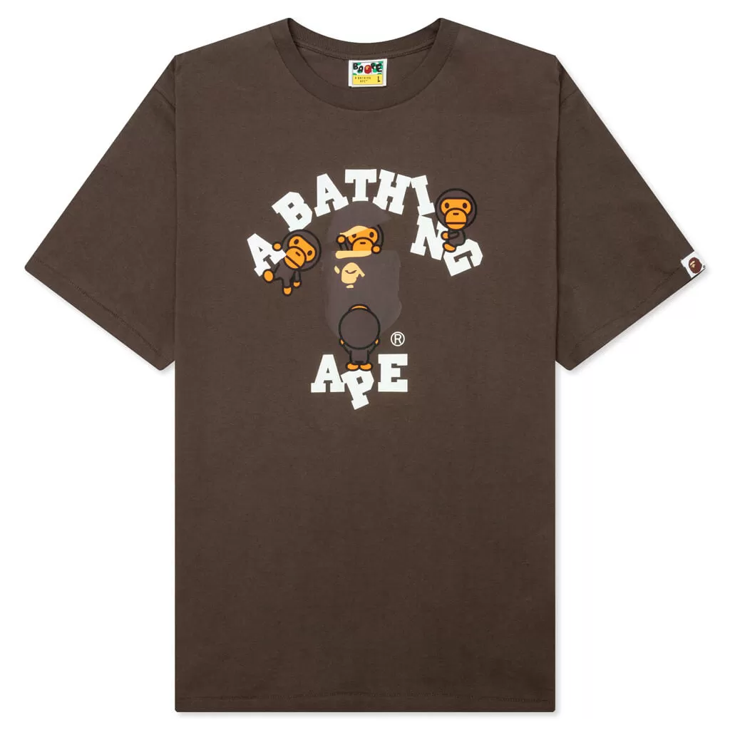 College Milo Tee - Brown