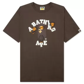 College Milo Tee - Brown