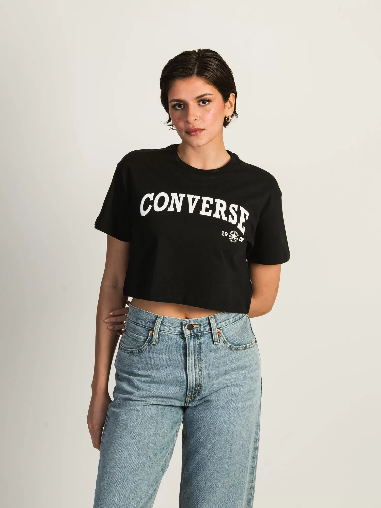 CONVERSE RETRO CHUCK CROPPED T-SHIRT