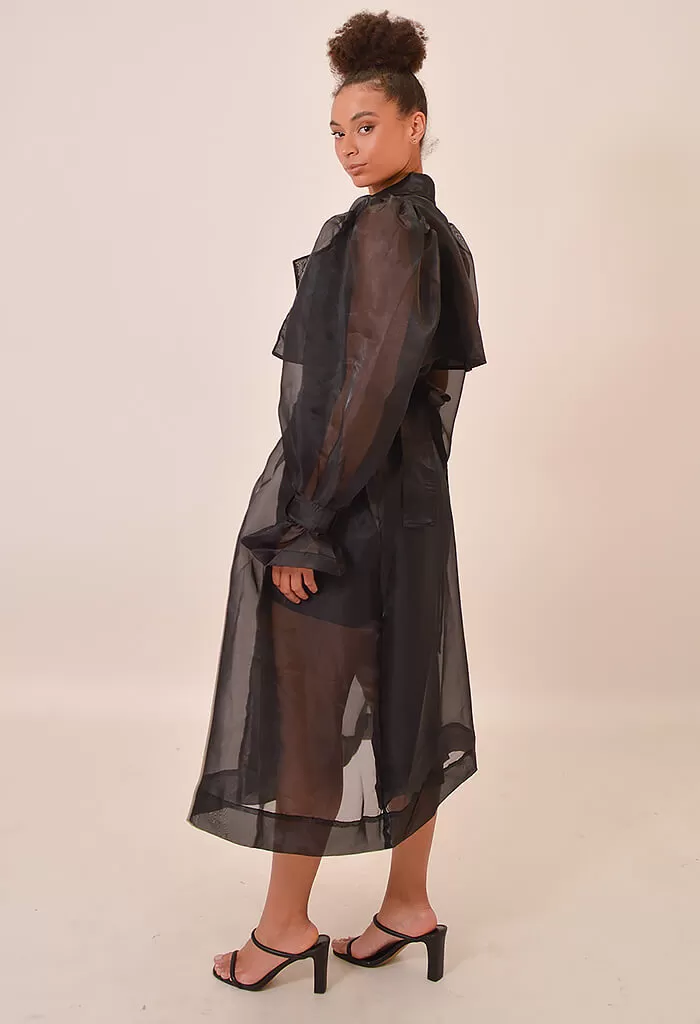 Cora Sheer Trench Coat