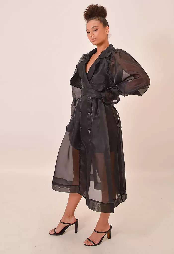 Cora Sheer Trench Coat