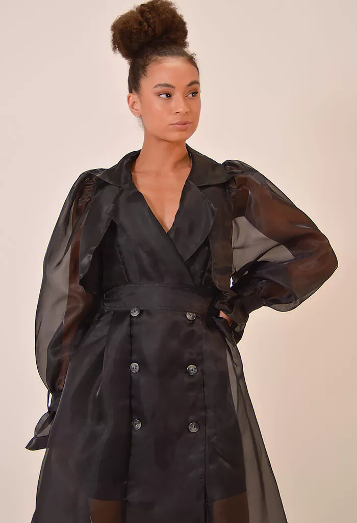 Cora Sheer Trench Coat