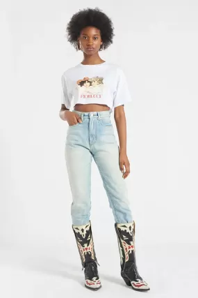 Cowboy Angels Crop Tee