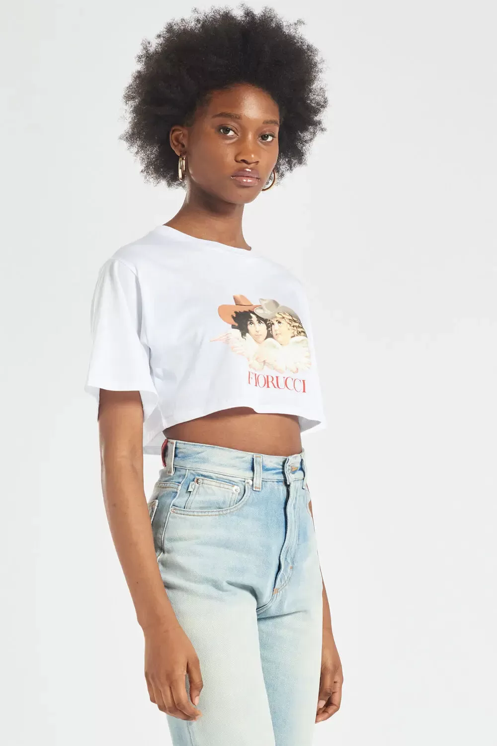 Cowboy Angels Crop Tee